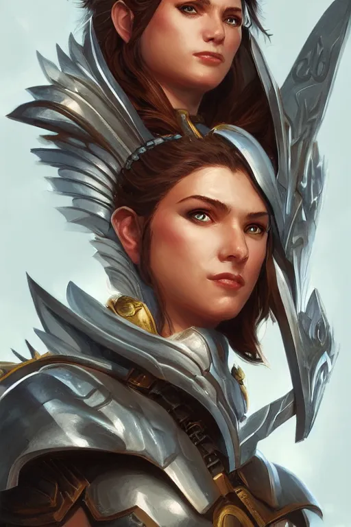 Image similar to amazon valkyrie athena, d & d, fantasy, portrait, highly detailed, headshot, digital painting, trending on artstation, concept art, sharp focus, illustration, art by artgerm and greg rutkowski and magali villeneuve