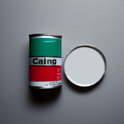 Image similar to can of paint, minimal, modern