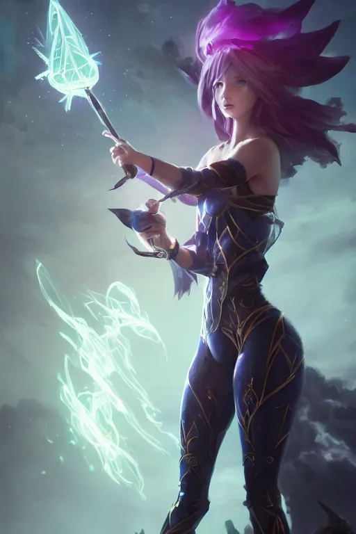 Image similar to beautiful dark magician girl, full body, mystical, ultra detailed, 4k by Greg Rutkowski, Sung Choi, Mitchell Mohrhauser, Maciej Kuciara, Johnson Ting, Maxim Verehin, Peter Konig, final fantasy , 8k photorealistic, cinematic lighting, HD, high details, atmospheric,