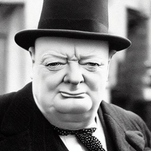 Prompt: winston Churchill as a fortnite character