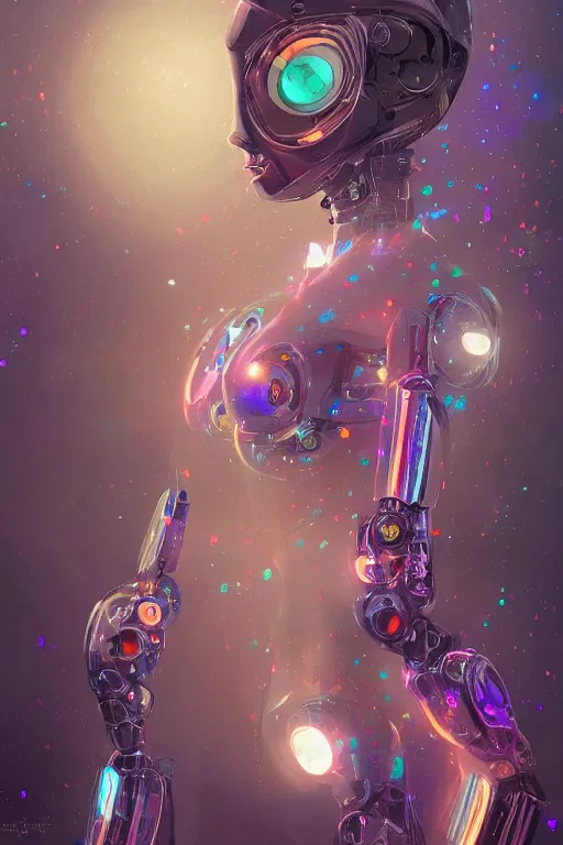 Image similar to A beautiful robotic woman dreaming, cinematic lighting, soft bokeh, sci-fi, modern, colourful, highly detailed, digital painting, artstation, concept art, sharp focus, illustration, by klimt