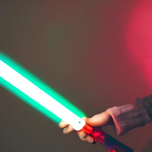 Prompt: a light saber with a lava lamp inside of it, photography