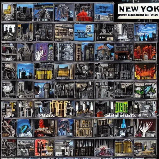 Image similar to new york city in the style of warhammer 4 0 k