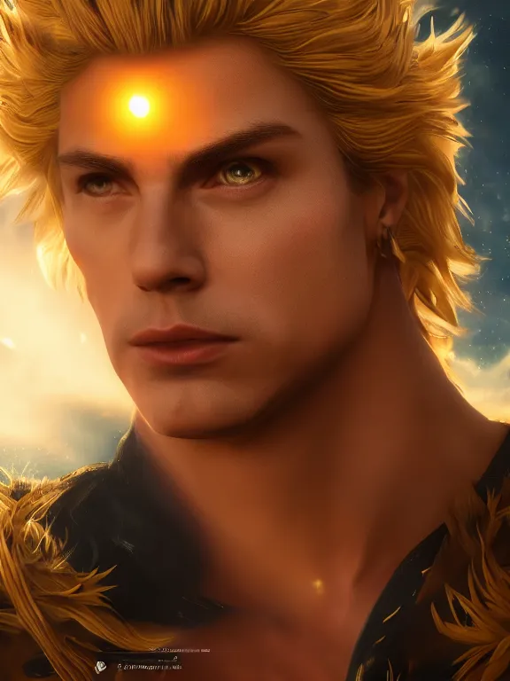 Prompt: dream portrait art of dio brando 8 k ultra realistic, lens flare, atmosphere, glow, detailed, intricate, full of colour, cinematic lighting, trending on artstation, 4 k, hyperrealistic, focused, extreme details, unreal engine 5, cinematic, masterpiece