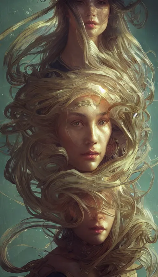 Image similar to time, fibonacci, sweat drops, insane, intricate, highly detailed, digital painting, artstation, concept art, smooth, sharp focus, illustration, Unreal Engine 5, 8K, art by artgerm and greg rutkowski and alphonse mucha