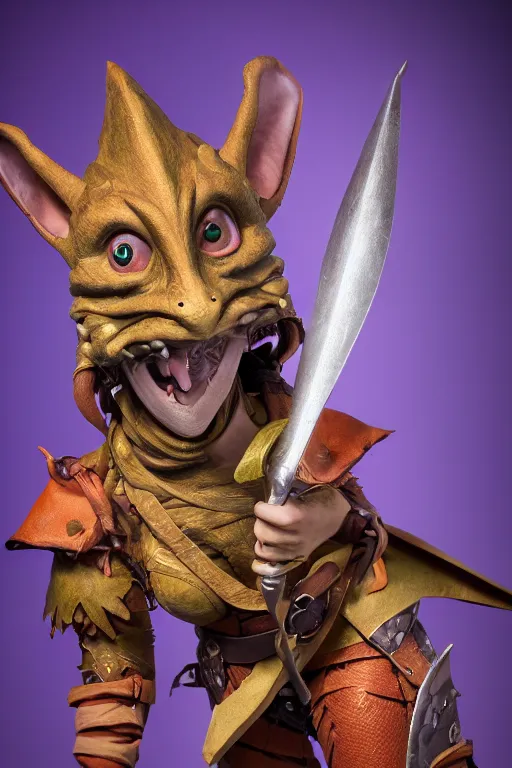 Image similar to a female DND kobold, high resolution film still, 8k, HDR colors, cosplay, studio lighting