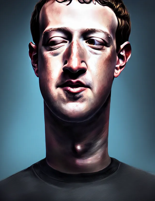 Prompt: a detailed digital painting of mark zuckerberg as an armoured dark lord, trending on artstation, digital art, 4 k resolution, detailed, high quality, sharp focus, hq artwork, coherent, insane detail, character portrait