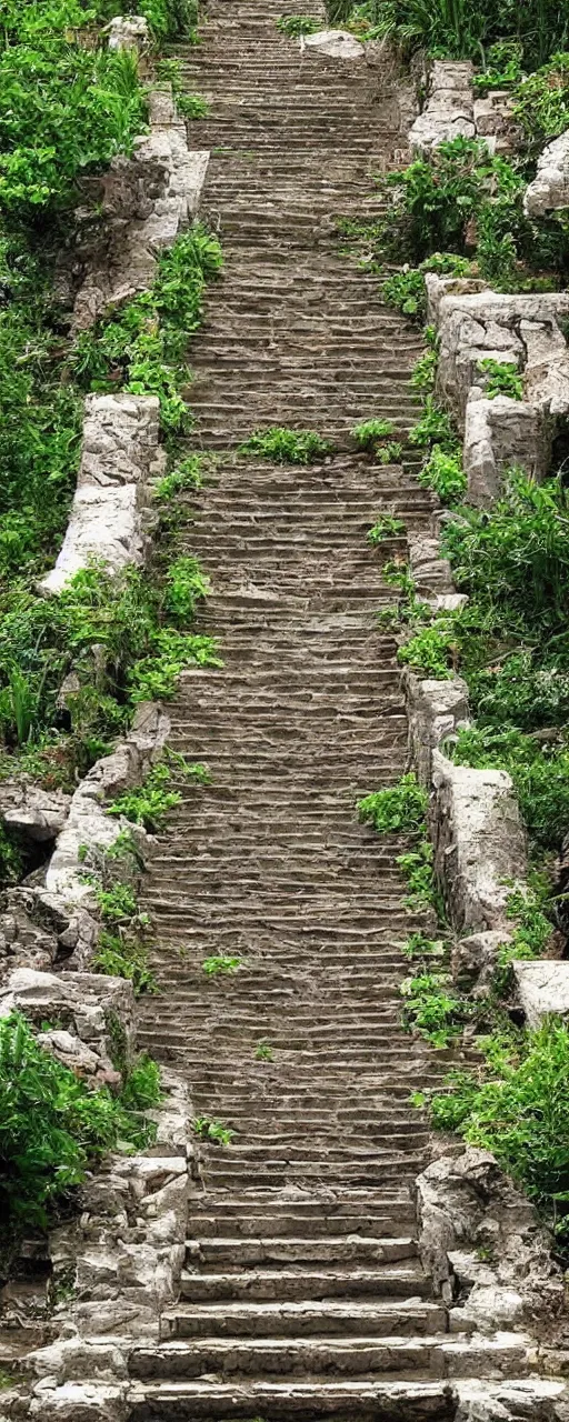 Image similar to Very beautiful stairs to the heaven