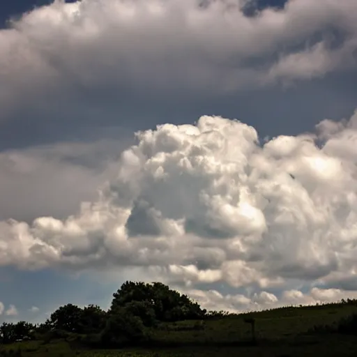 Image similar to clouds shaped like outline of virgin mary