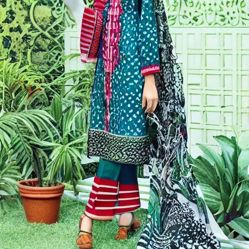 Image similar to pakistani lawn print design