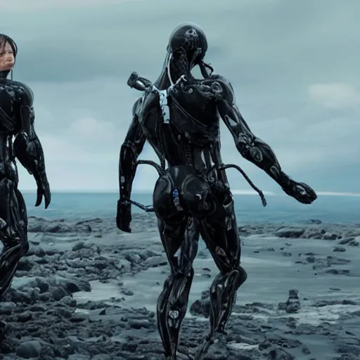 Prompt: Hideo Kojima presents Death Stranding