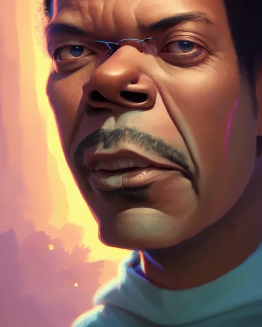 Prompt: highly detailed vfx portrait of phil lamarr by stephen bliss, chalk, unrealengine, greg rutkowski, loish, rhads, beeple, chalk, makoto shinkai and lois van baarle, ilya kuvshinov, rossdraws, tom bagshaw, basil gogos