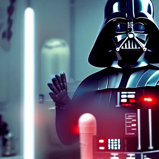 Prompt: A still of Darth Vader dressed as a chef. Extremely detailed. Beautiful. 4K. Award winning.