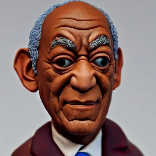 Image similar to bill cosby made out of polymer clay detailed sculpture trending on artstation