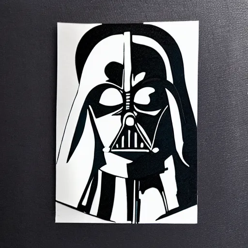 Image similar to portrait of Gaga-Vader hybrid