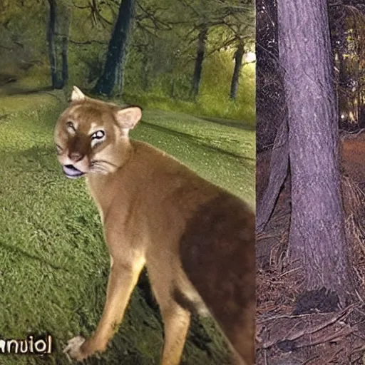 Image similar to nighttime trailcam footage of dr. phil