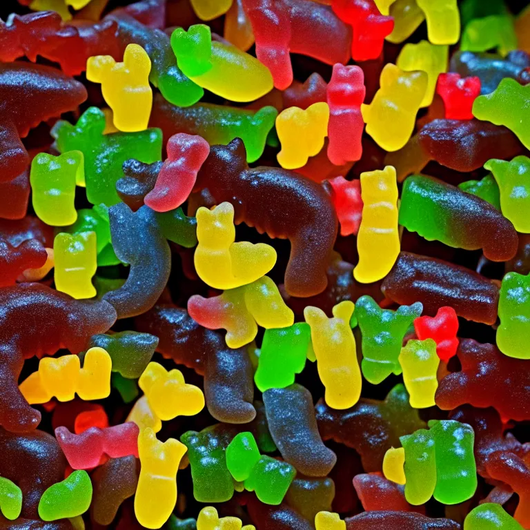 Image similar to national geographic photo of wild yummy gummy bears wildlife photograph 4 k