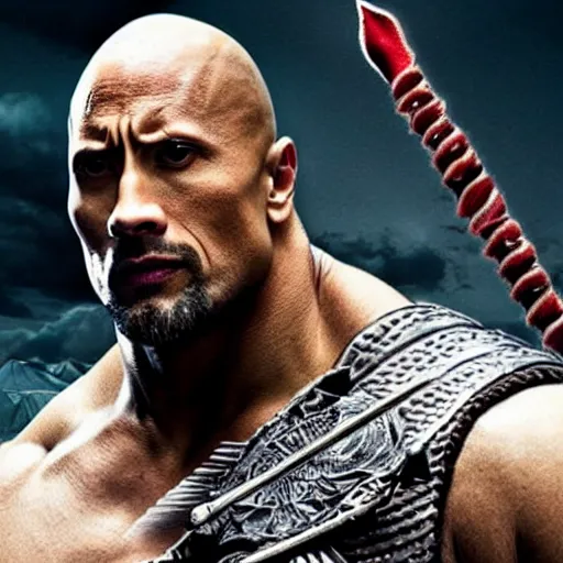 Image similar to dwayne johnson as ezio auditore