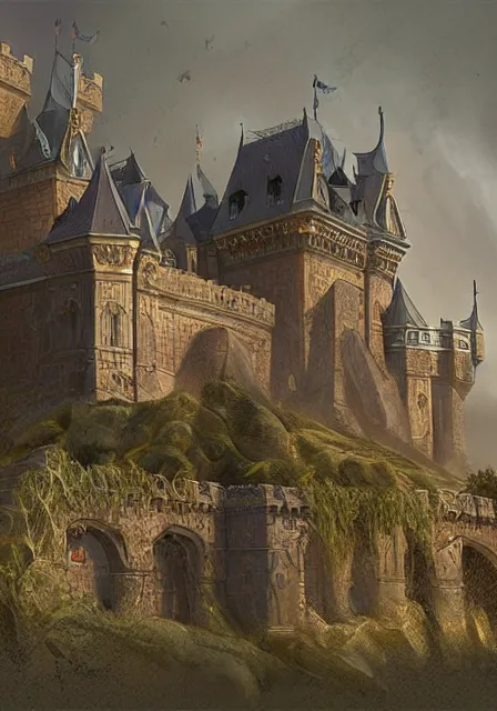 ArtStation - Castle painting