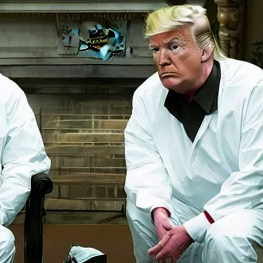 Prompt: walter white and donald trump