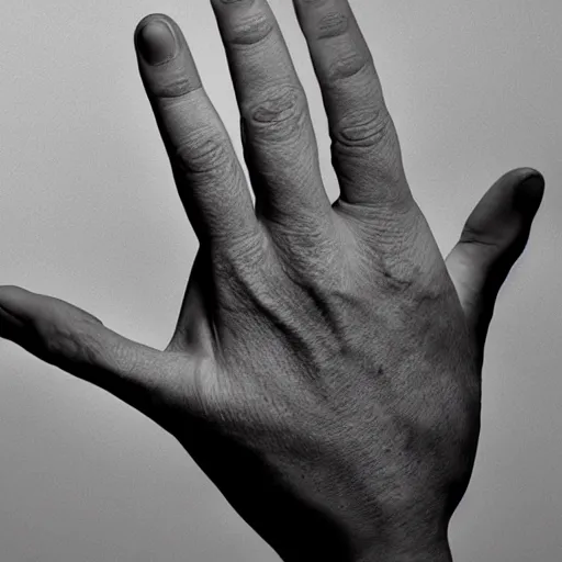 Prompt: human male hand