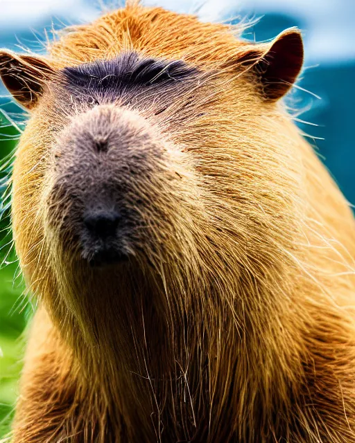 Image similar to a photo of a doctor who is also a capybara, 4 k, high quality, award winning photo