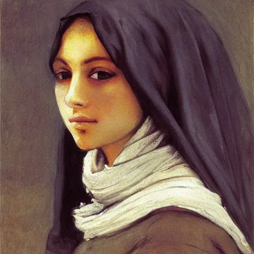 beautiful hijabi girl art by gustave courbet | Stable Diffusion | OpenArt