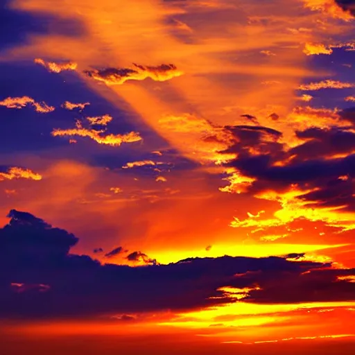 Prompt: sunset cloud beauty by jerry walter