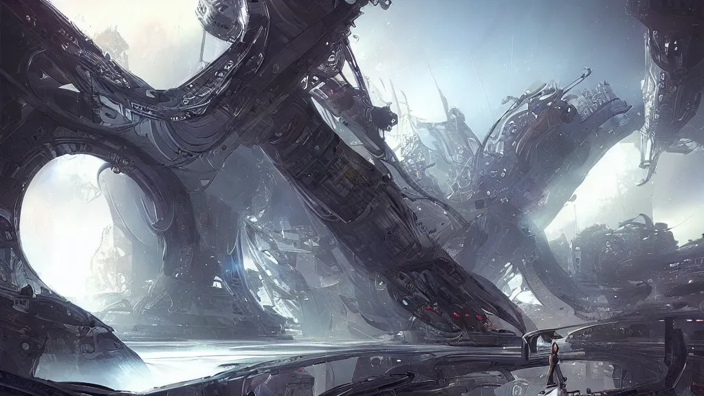 Image similar to artwork in the style of stephan martiniere.