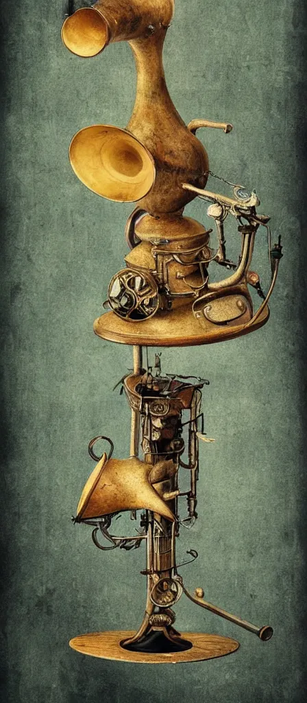 Prompt: a gramoballoophone by alexander jansson