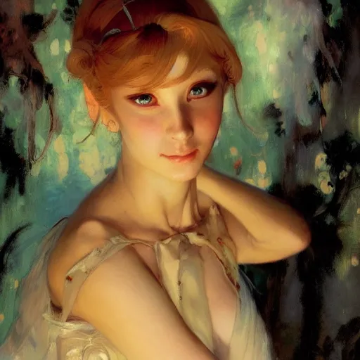 Image similar to portrait of anime princess, painting by gaston bussiere, craig mullins, j. c. leyendecker