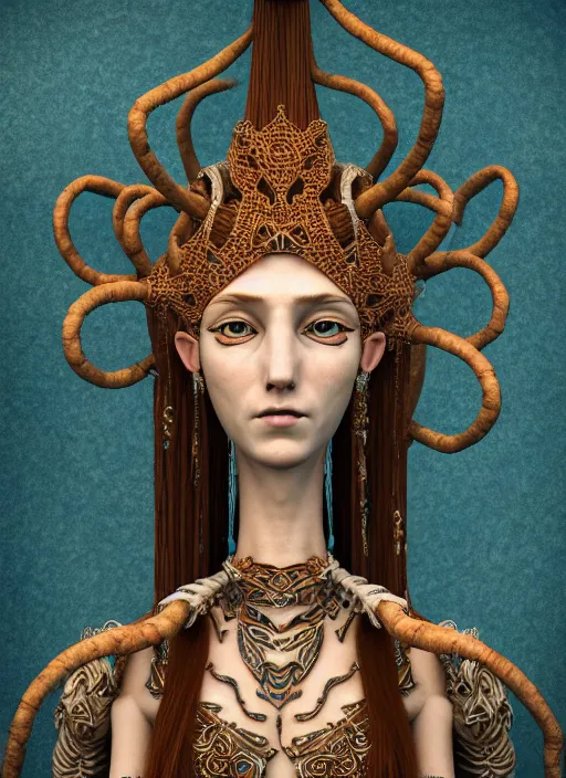 Prompt: marana : marzanna : mara : slavic goddess with six arms, detailed, cinematic, 4 k, intricate, rule of thirds