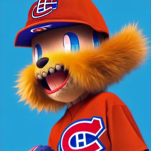 Image similar to anime Portrait of Youppi the Habs Montreal Canadiens Mascot as a very cute powerful and friendly pokemon, highly detailed anime, smooth, sharp focus, dynamic lighting, intricate, trending on ArtStation, illustration pokemon, art by WLOP