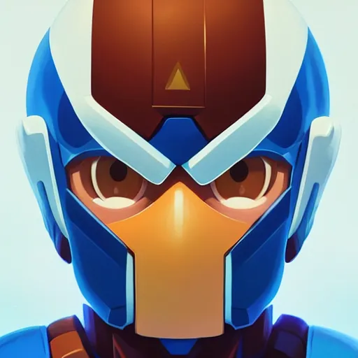 Image similar to face icon stylized minimalist mega man, loftis, cory behance hd by jesper ejsing, by rhads, makoto shinkai and lois van baarle, ilya kuvshinov, rossdraws global illumination