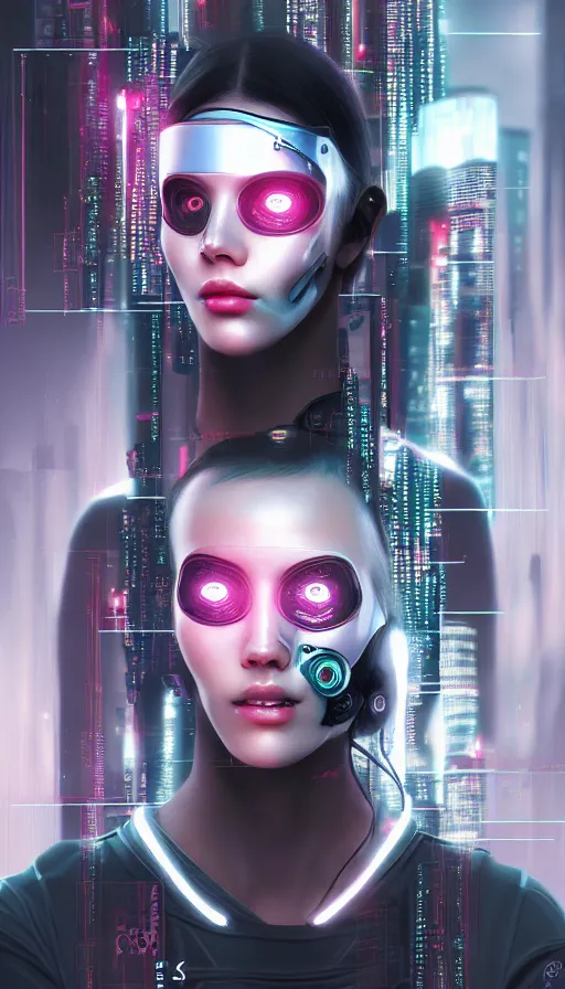 Image similar to face mask on beautiful woman face, cyberpunk art by kuno veeber, cgsociety, computer art, ultra detailed, futuristic, anime aesthetic