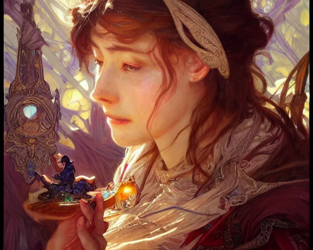 Prompt: photography of dorothea sharp, deep focus, d & d, fantasy, intricate, elegant, highly detailed, digital painting, artstation, concept art, matte, sharp focus, illustration, hearthstone, art by artgerm and greg rutkowski and alphonse mucha