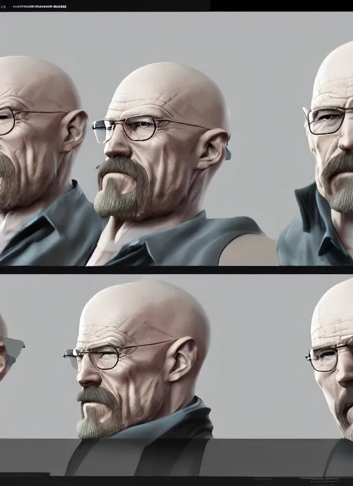 Prompt: concept art of walter white in league of legends, hyperdetalied, digital art, zbrush, trending on artstation, 8 k,