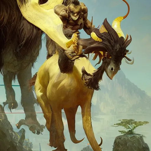 Prompt: Rajang stealing a child, intricate, elegant, sharp focus, illustration, highly detailed, digital painting, concept art, matte, art by WLOP and Artgerm and Greg Rutkowski and Alphonse Mucha, masterpiece