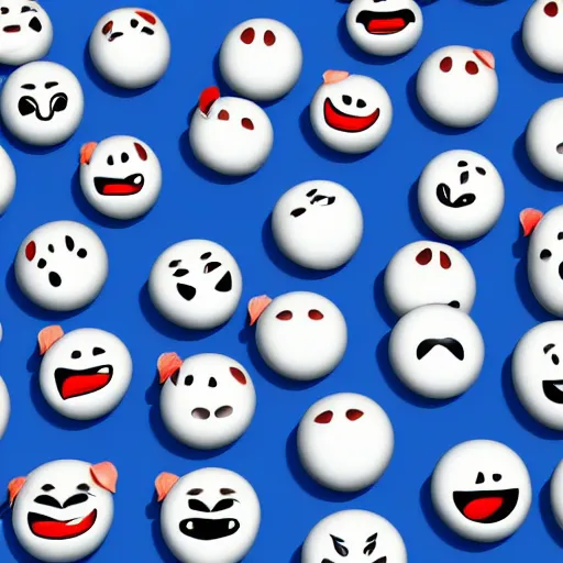 Image similar to salchenwursage emoji. 3 d render, isolated on white background