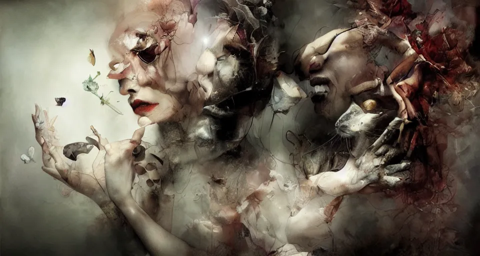Image similar to the two complementary forces that make up all aspects and phenomena of life, by ryohei hase