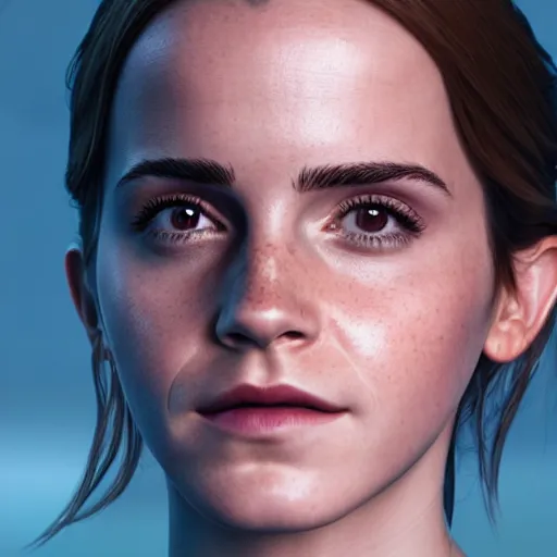 Prompt: portrait of emma watson water, 8 k uhd, unreal engine, octane render in the artstyle of finnian macmanus, john park and greg rutkowski