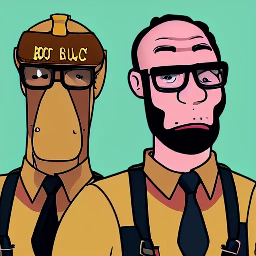 Prompt: bojack horseman as a team fortress character