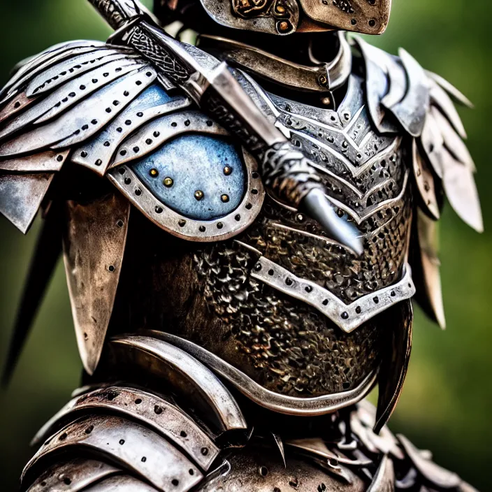 photo of a warrior with metal parrot themed armour, | Stable Diffusion ...