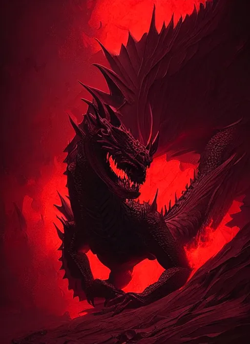 Image similar to black dragon with red demonic eyes on the red smoke background, photorealistic, ultra detailed, trending on artstation, concept art, octane render, unreal engine, by shinji aramaki, by christopher balaskas, by krenz cushart