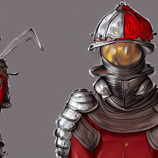 Image similar to old man firefighter knights armour, highly detailed, digital art, sharp focus, trending on art station, anime art style