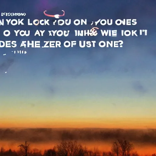 Prompt: when you look up at the sky all you see is zeros and ones