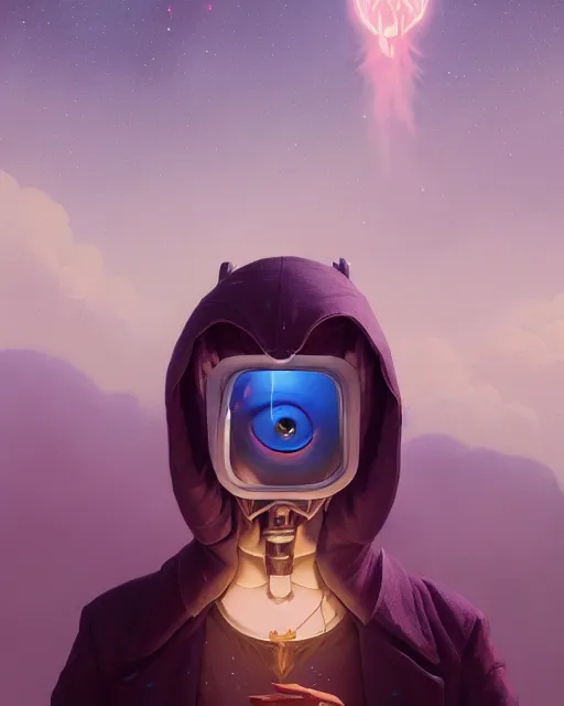 Image similar to highly detailed surreal vfx portrait of a spacepunk grim reaper, stephen bliss, unreal engine, greg rutkowski, loish, rhads, beeple, makoto shinkai and lois van baarle, ilya kuvshinov, rossdraws, tom bagshaw, alphonse mucha, global illumination, detailed and intricate environment