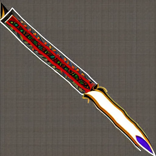 Prompt: PNG sprite for videogame a celtic sword, very detailed, Gamin, sharp focus, 4k