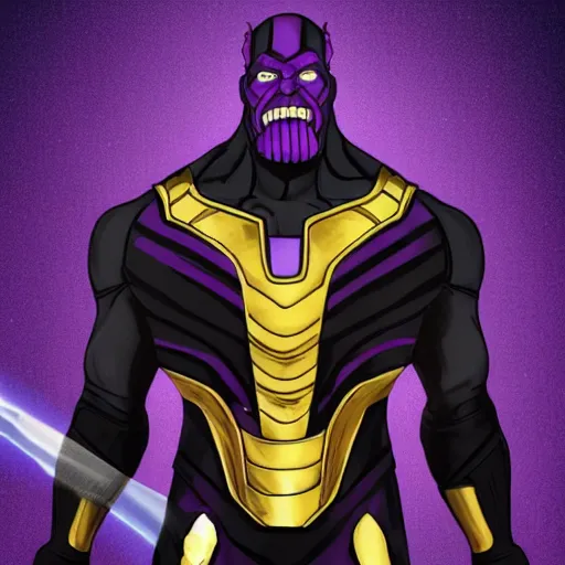 Image similar to Thanos coming out as trans