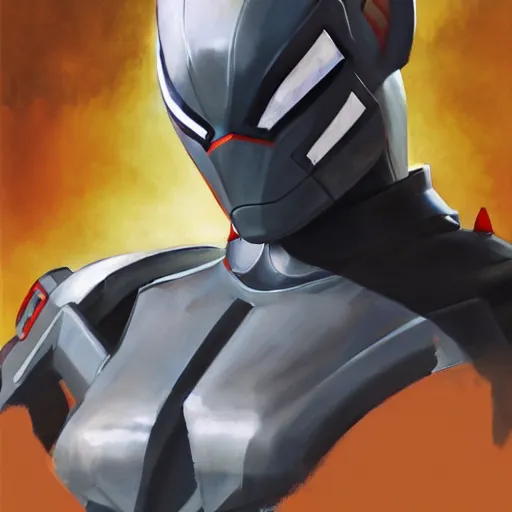 Image similar to greg manchess portrait painting of armored spiderman ultraman grey fox from metal gear cyborg gay japanese - american hybrid as overwatch character, medium shot, asymmetrical, profile picture, organic painting, sunny day, matte painting, bold shapes, hard edges, street art, trending on artstation, by huang guangjian and ail elvgren and sachin teng